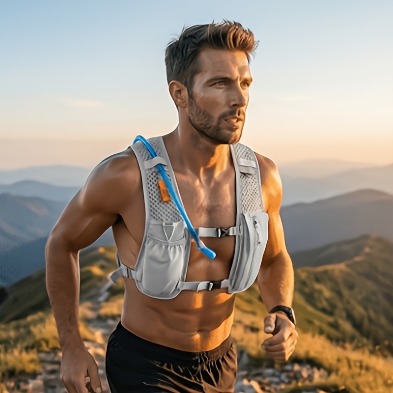 Running Gear Vest - Düz Renkli Nefes Alabilen Hafif Çok