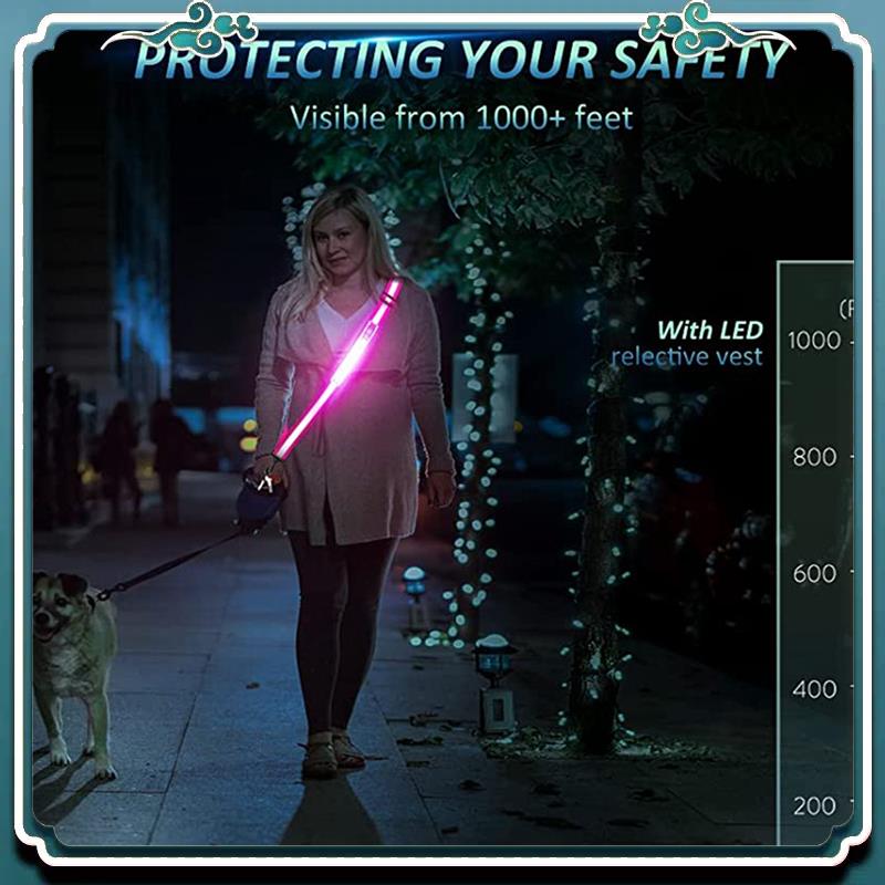 Running Gear At Night - Güvenilir LED Yansıtıcı Kemer Yürüyüş Takımı,