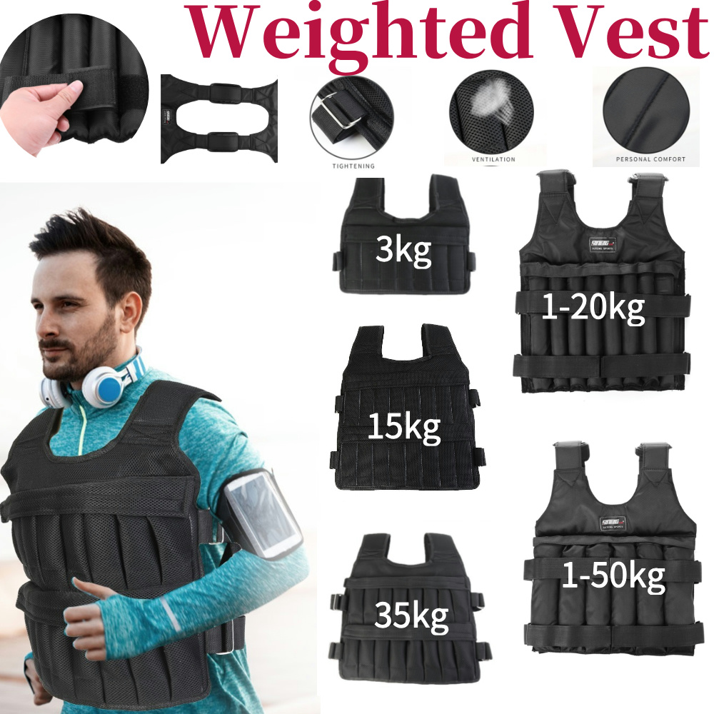 Running Gear Vest - 3/15/35kg Egzersiz Ağırlık Ceketi Ayarlanabilir Egzersiz