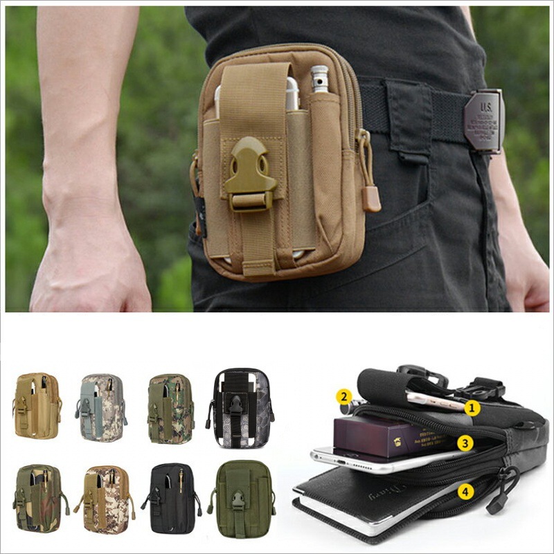 Running Gear Backpack - Küçük Molle Kılıfı Bel Paketi Çantası