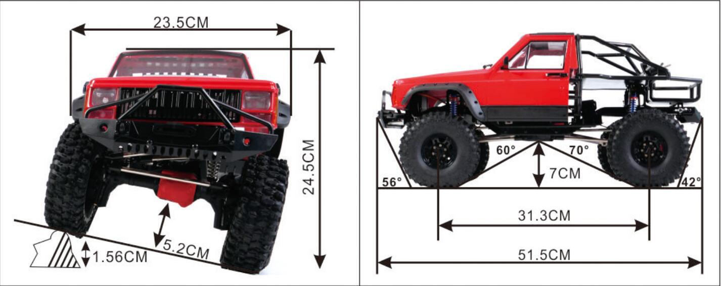Axing RC Crawler, Cherokee Roc - Running Gear Car incelemesi ve fiyatı